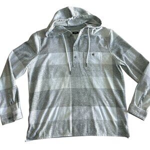 Express| Plaid Hooded Popover Sweater Flannel | Size L